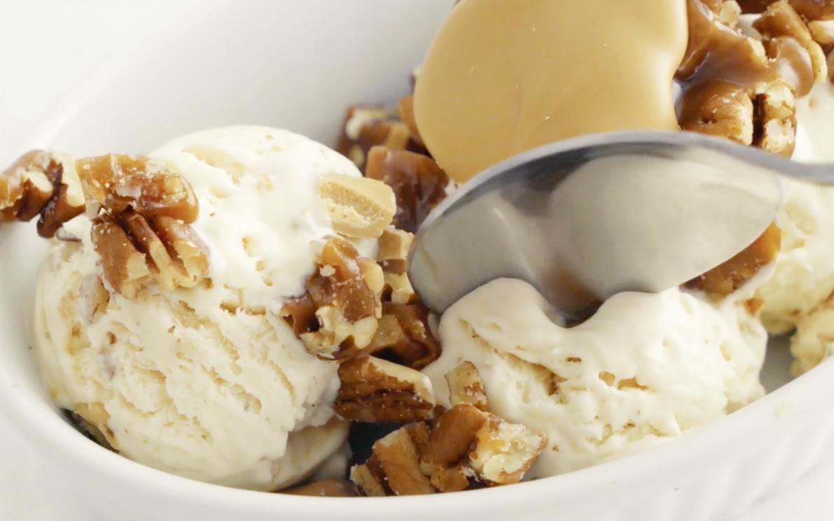 Maple Bourbon Pecan Ice Cream Recipe