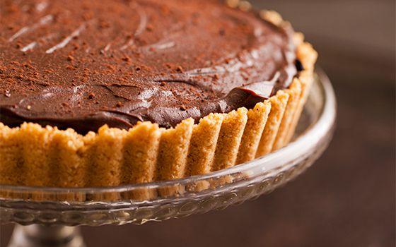 Pecan Caramel Chocolate Shortbread Tart