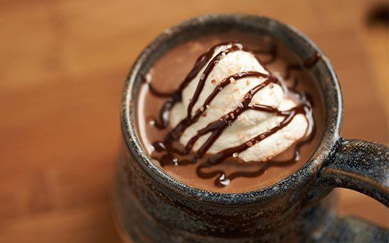 Himalayan Pink Salt Caramel Hot Chocolate