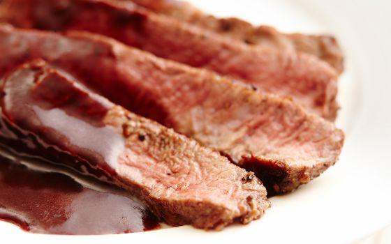 Beef Tenderloin with Chocolate Port Sauce