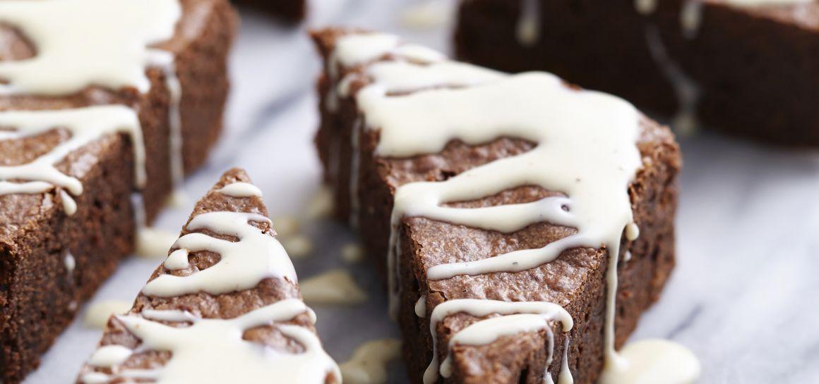 Chocolate Eggnog Brownies