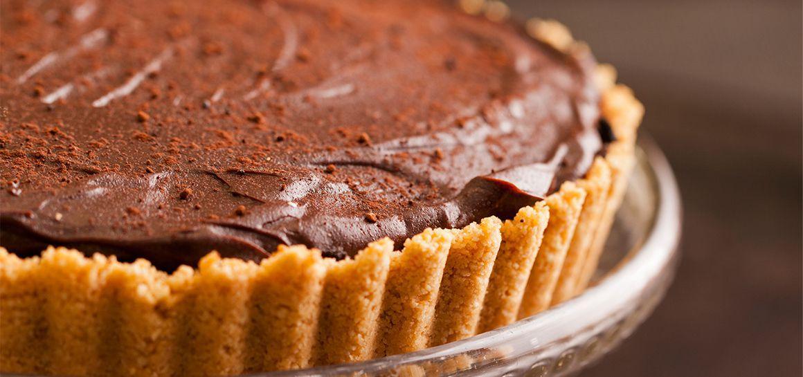 Pecan Caramel Chocolate Shortbread Tart
