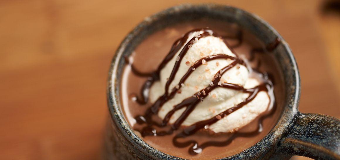 Himalayan Pink Salt Caramel Hot Chocolate