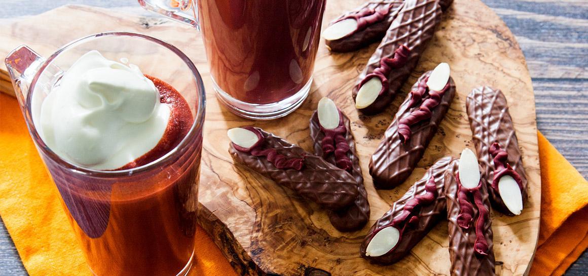 Halloween Chocolate Fingers: Bloody Peanut Butter Fingers