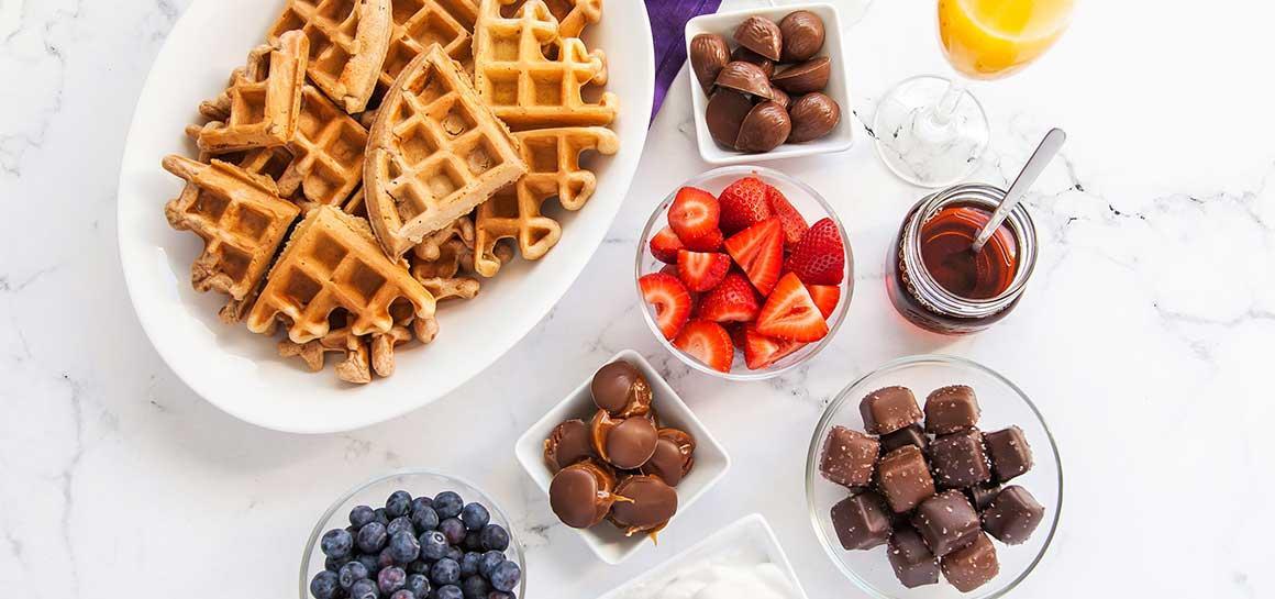 Chocolate & Cardamom Waffles