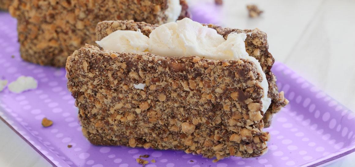 English Toffee Ice Cream Sandwich