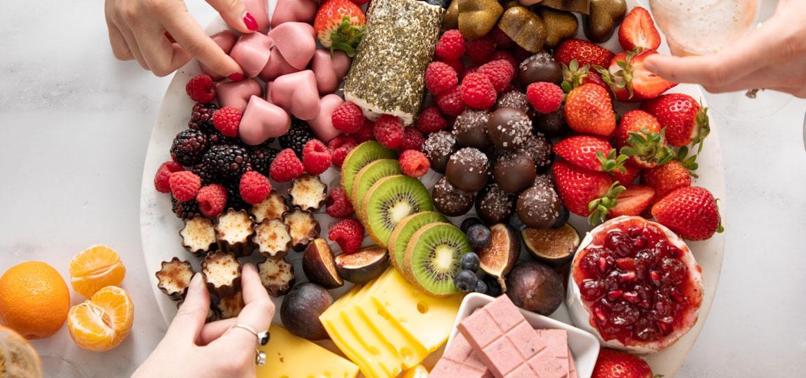 Charcuterie Board with Chocolate