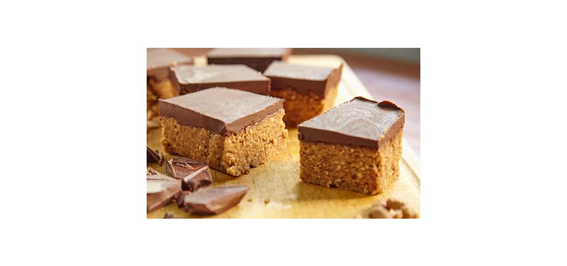 Rachel's No-Bake Vegan Mylk Chocolate PB&O Squares