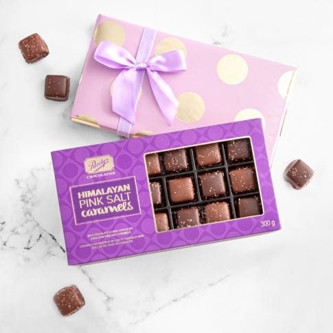 Himalayan Pink Salt Caramels, 18 pc