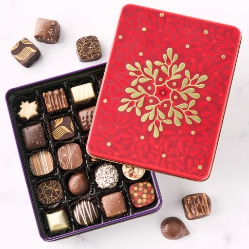 Holiday Snowflake Gift Tin, 20 pc 