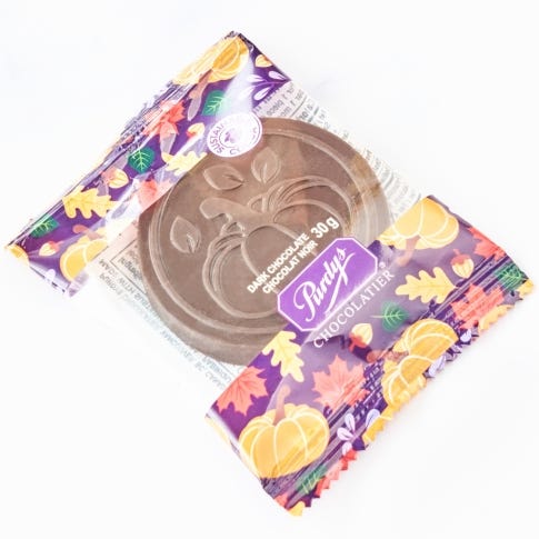 Dark Chocolate Fall Medallion 