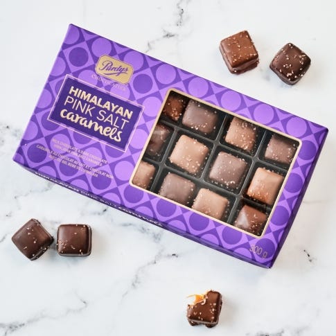 Himalayan Pink Salt Caramels, 18 pc