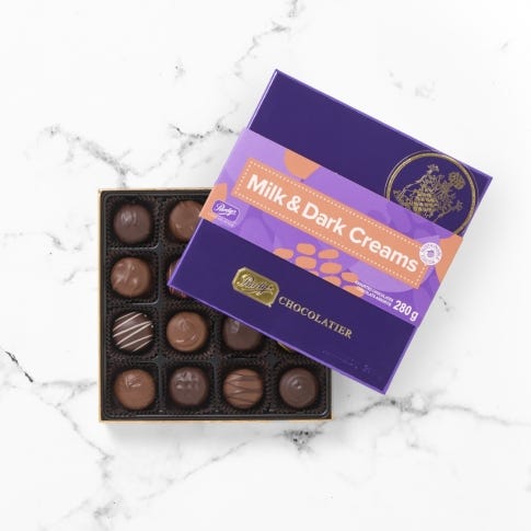 Milk & Dark Chocolate Creams, 16 pc