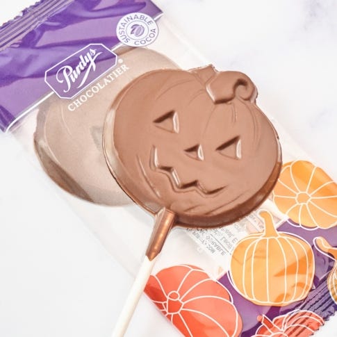 Milk Chocolate Pumpkin Lolly