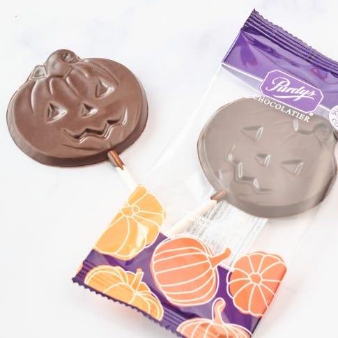 Dark Chocolate Pumpkin Lolly