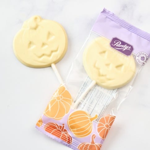 White Chocolate Pumpkin lolly