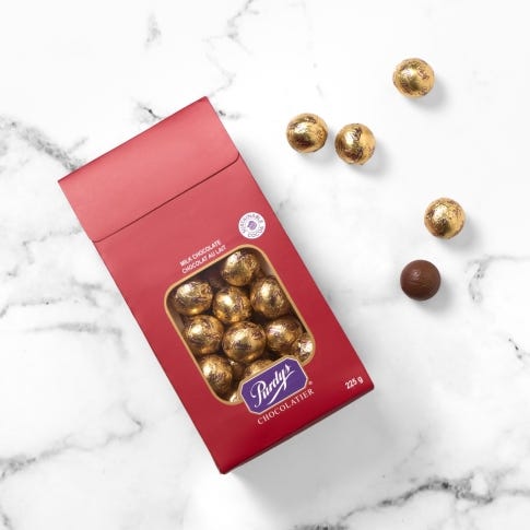 Milk Chocolate Foiled Balls, 225g