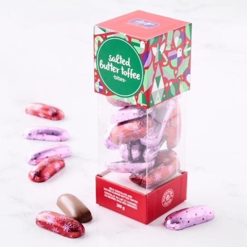 Holiday Salted Butter Toffee Bites, 200 g