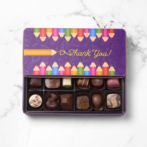 Thank You Teacher Gift Tin, 12 pc