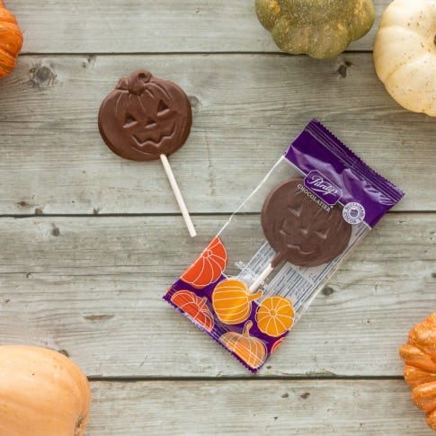 Milk Chocolate Pumpkin Lolly