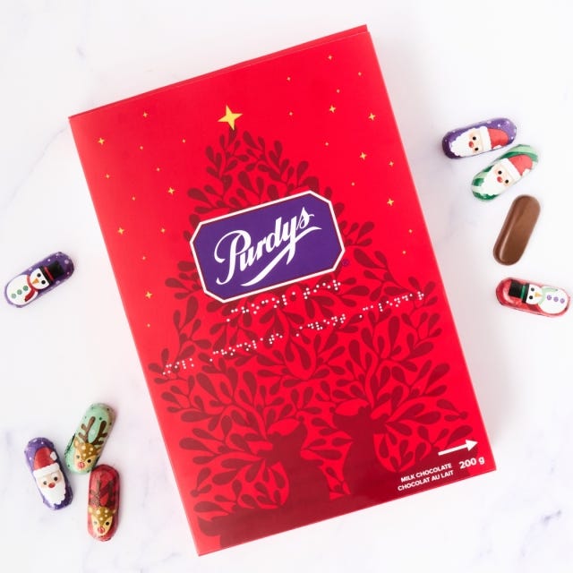 Braille Advent Calendar, 24 pc