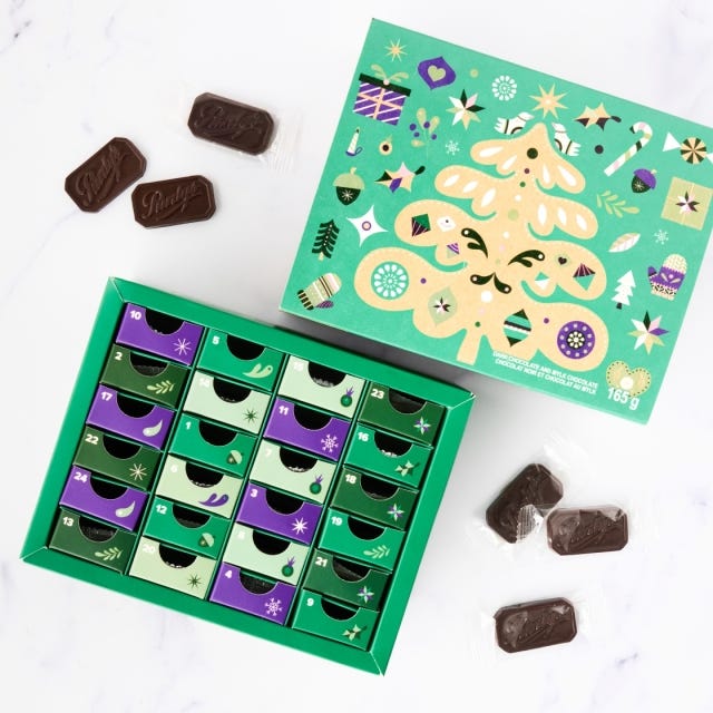Vegan Chocolate Advent Calendar, 24 pc