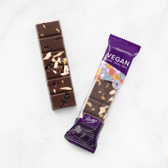 Vegan Dark Chocolate Trail Mix Bar, 50 g