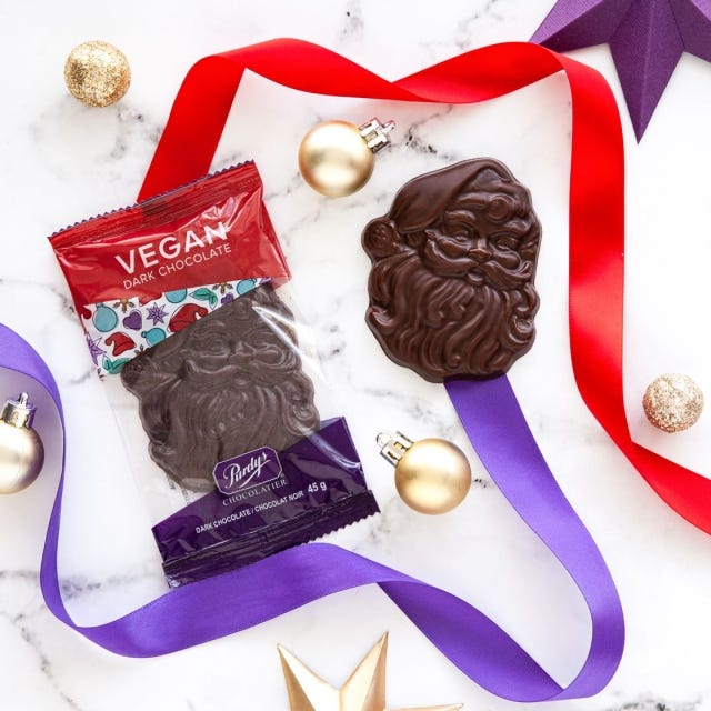 Vegan Dark Chocolate Santa, 45 g