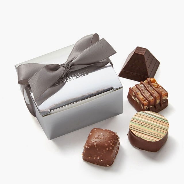 Assorted Chocolate Silver Favour