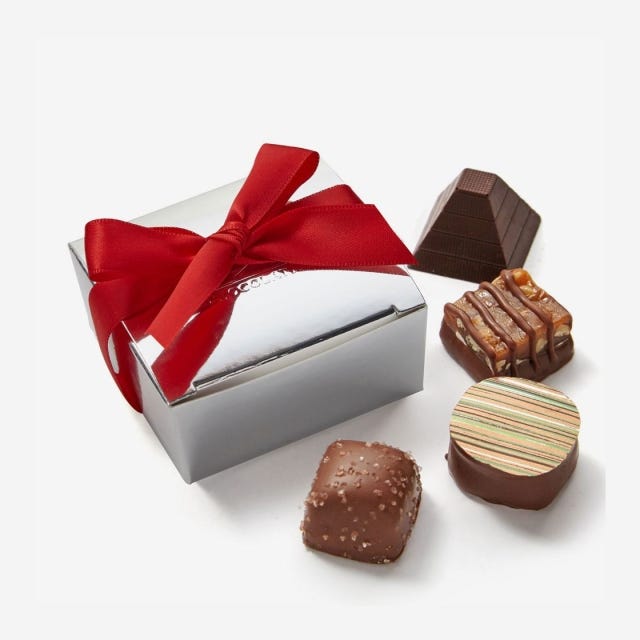 Assorted Chocolate Silver Favour