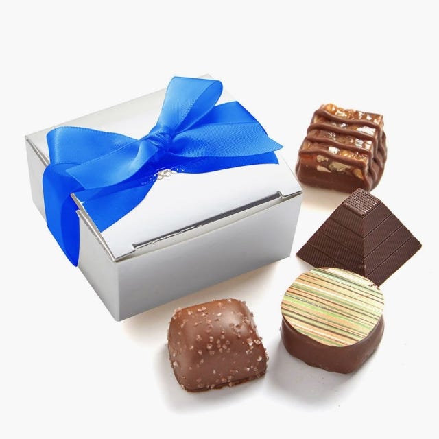 Assorted Chocolate Silver Favour