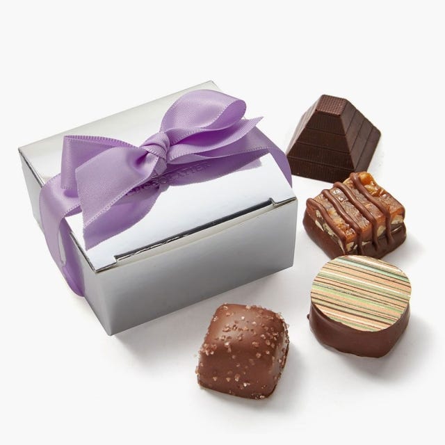 Assorted Chocolate Silver Favour