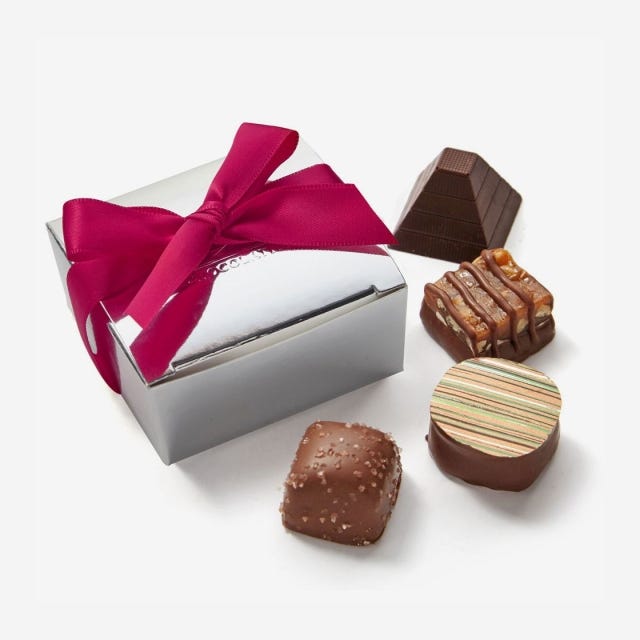 Assorted Chocolate Silver Favour