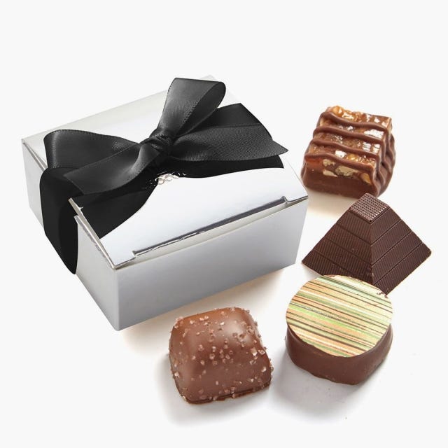 Assorted Chocolate Silver Favour