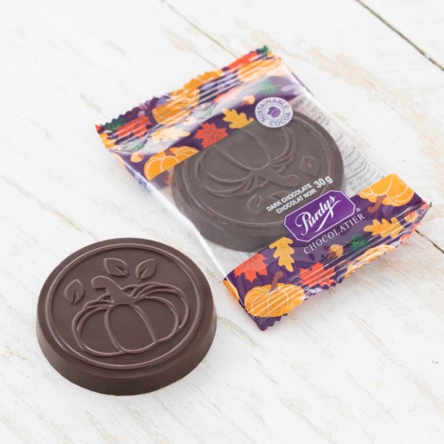 Dark Chocolate Fall Medallion, 30 g