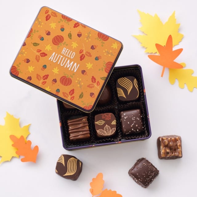 Hello Autumn Gift Tin, 6 pc