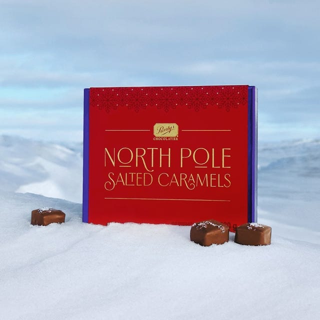 North Pole Salted Caramels, 16 pc