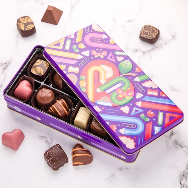 Thank You Teacher Gift Tin, 12 pc