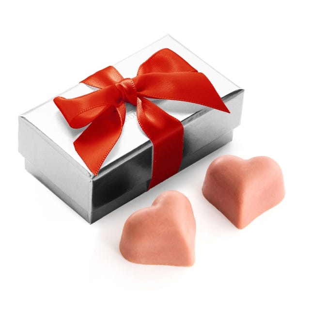 Ruby Praline Silver Favour