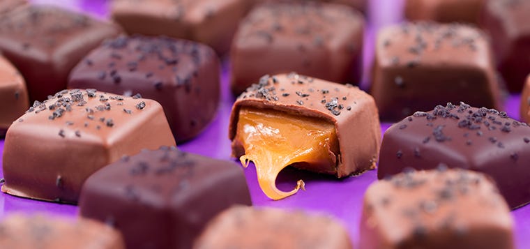 Vegan Hawaiian Black Salt Caramels